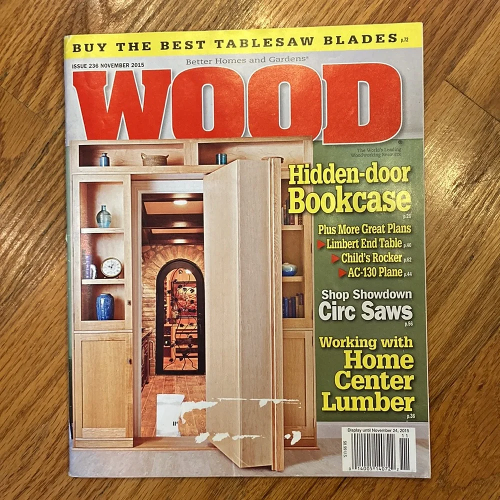 Wood Magazines ( 5 back Issues)